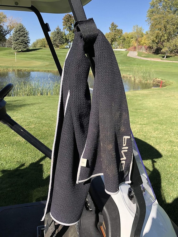 Secure Magnetic Mount Holder for Golf Rangefinder & Towel - Quick Access Strap