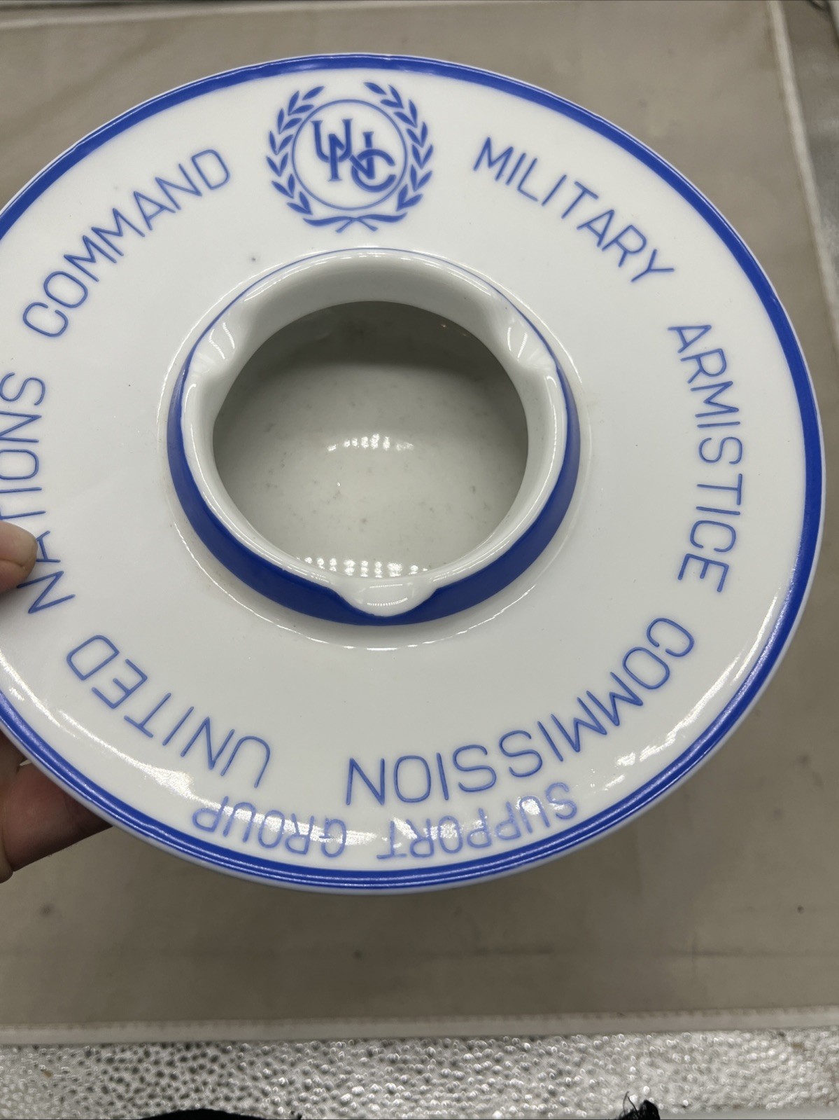 Korean War United Nations Armistice Commission Ashtray (FF565