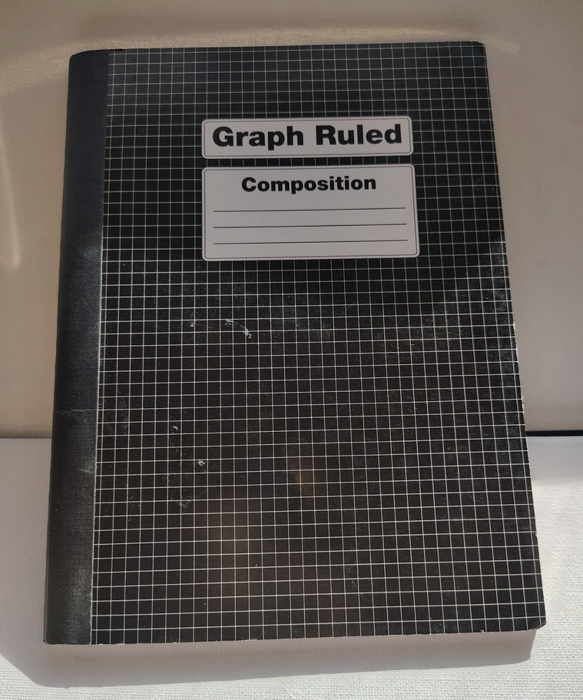 Graph Ruled Composition Notebook, Good Condition