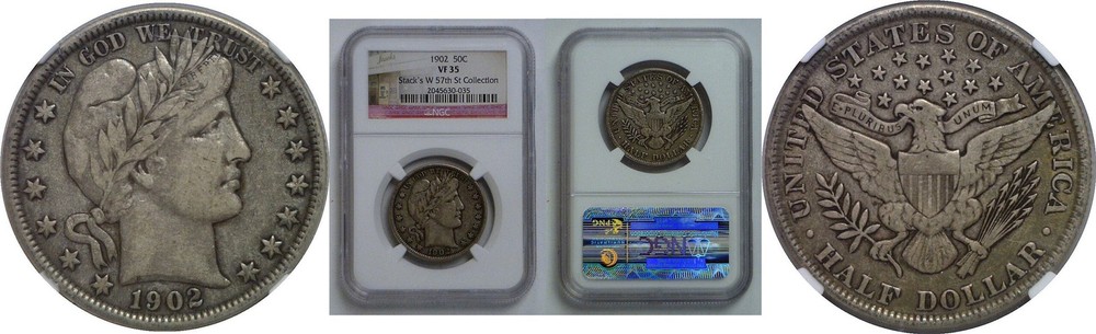 1902 Barber Half Dollar   NGC VF-35
