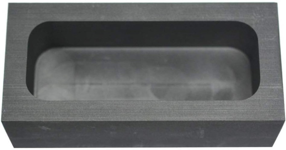 Rectangular Graphite Ingot Mold for Efficient Melting and Casting Metals, 2kg