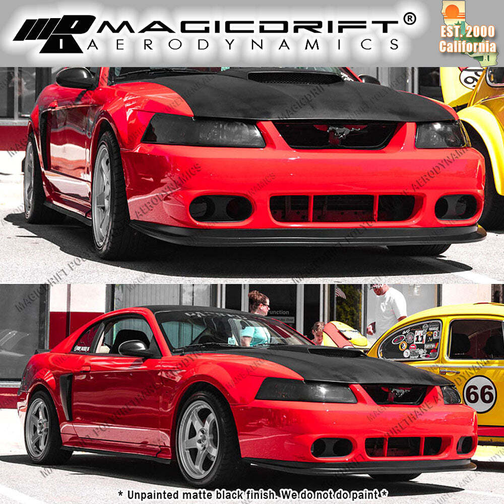 For New Edge 99-04 Ford Mustang MDA Style Front Chin Spoiler Bumper Lip Cobra