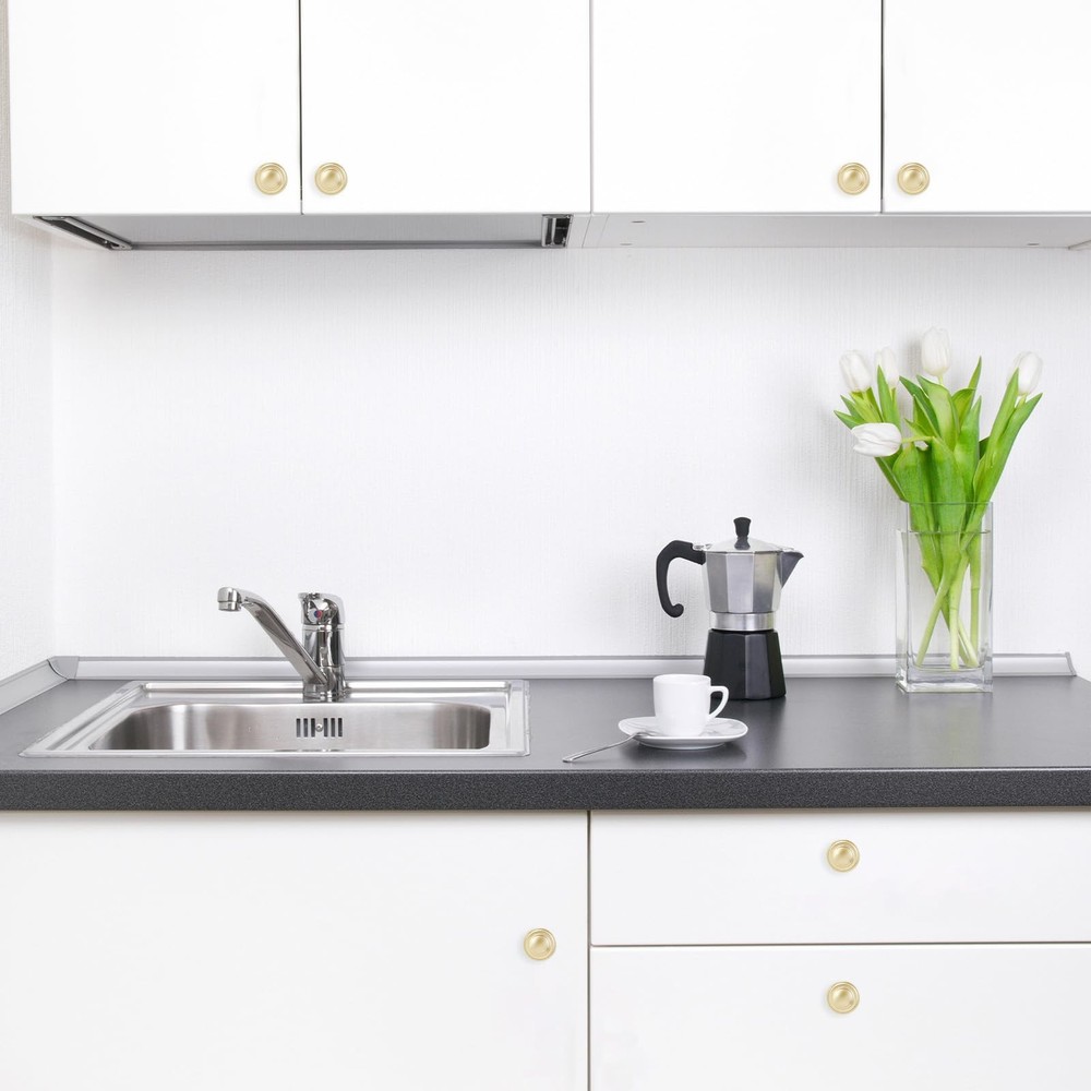 10 Pack Brushed Brass Kitchen Cabinet Knobs Gold Drawer Knobs Kitchen Cabinet...