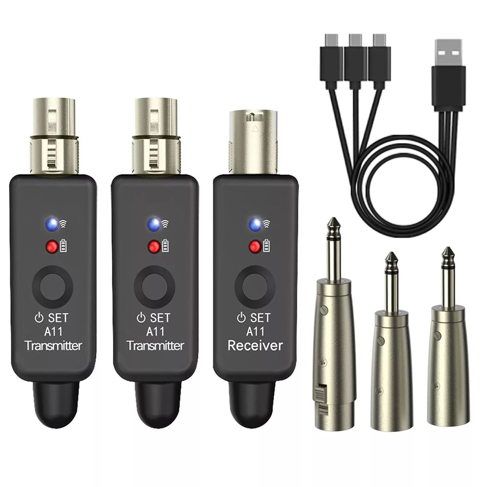 Microphone Transmitter&Receiver UHF XLR Adapter For Recording Studio/Stage Show
