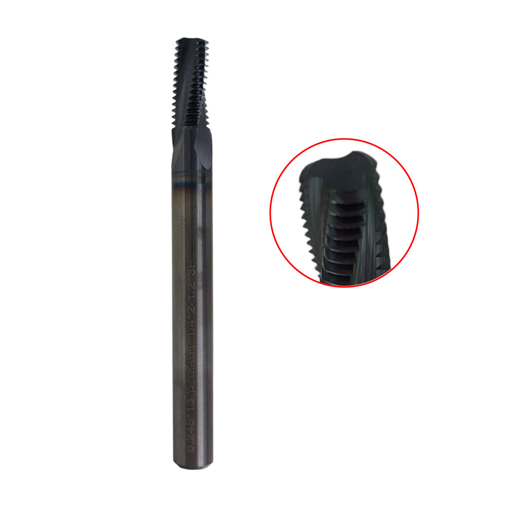 1/16"-27 NPT CARBIDE THREAD MILL - TiALN COATED NEW