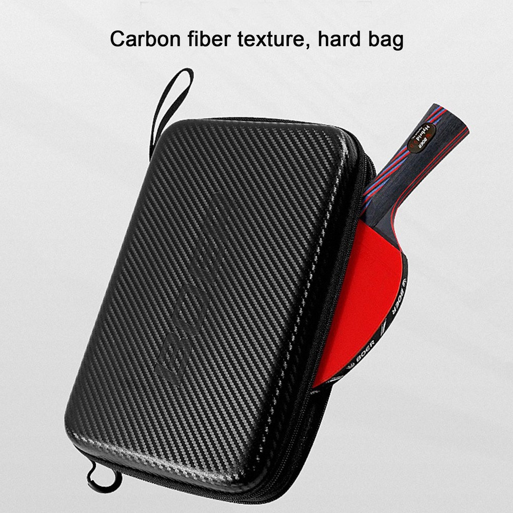 Table Tennis Racket Storage Hard Case Waterproof Ping Pong Paddle Protective Bag