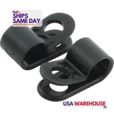 Allstar ALL18311, Set of 10 Black Nylon Nylon Line Clamps 1/4In 10Pk Performance