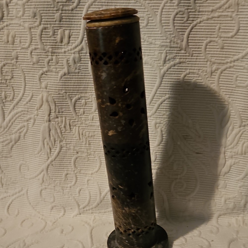 Edison Phonographs Cylinder with Perforated Design & Removable End Caps
