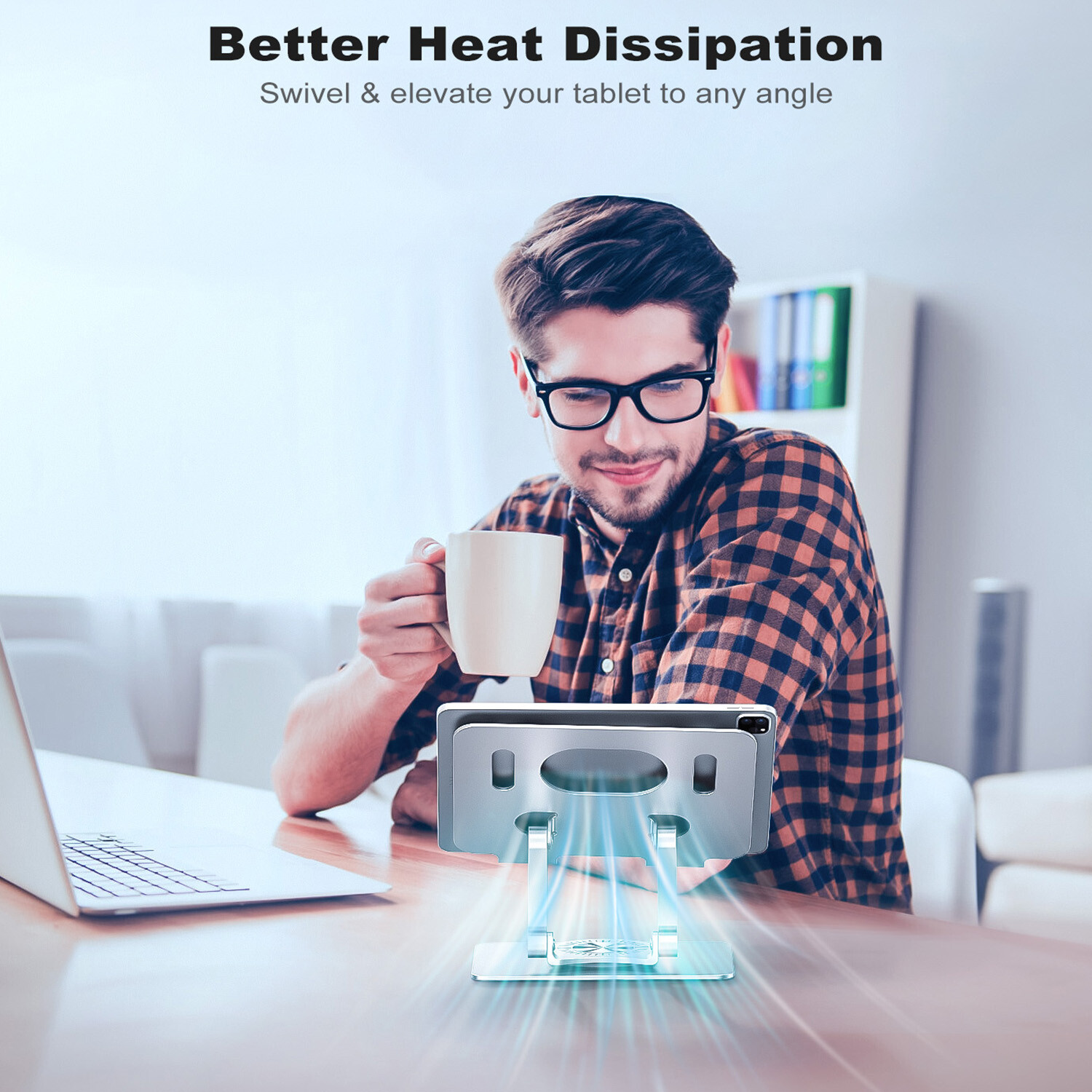 Adjustable Metal Swivel Tablet Stand Holder For Phone Tablet Desktop Car Mounts