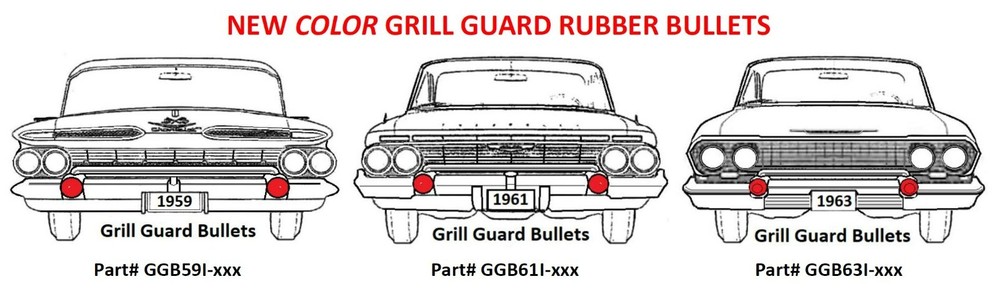 Grill Guard Bullets - Impala