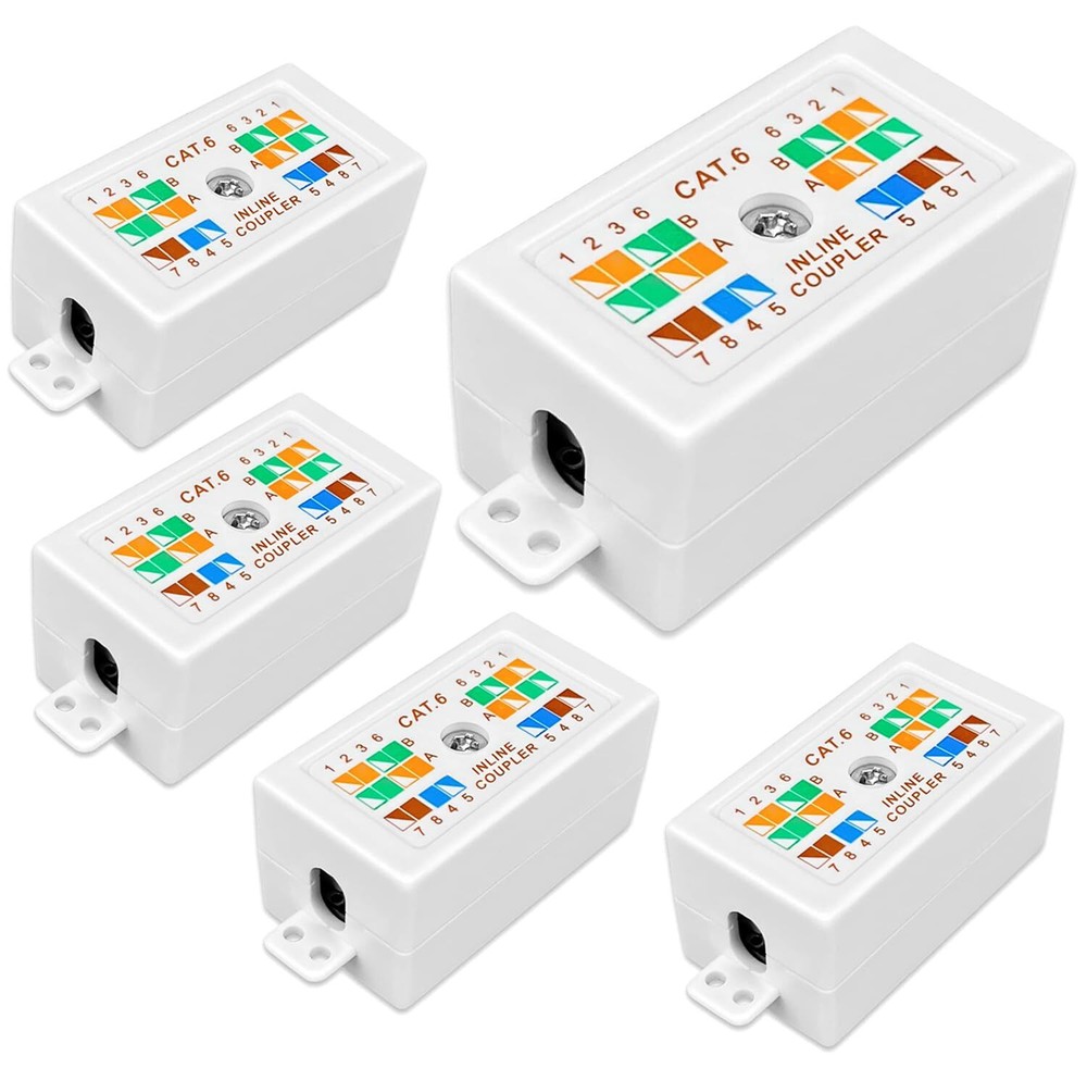 Cat 6 Junction Box 5 Pack Cat5e Splice Connector cat6 junction box