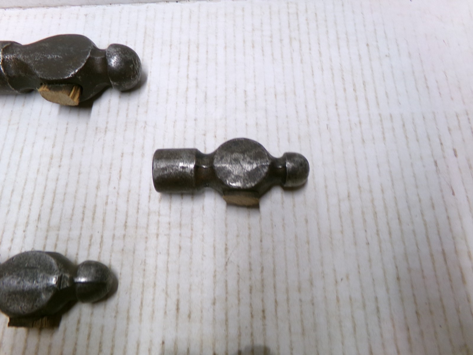 Lot of 7 Ball Peen Hammer Heads