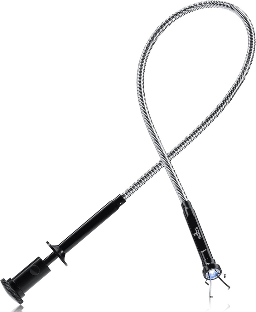 Magnetic Flexible Claw Grabber Pickup Tool with Bright LED Light - 27.7In Long M