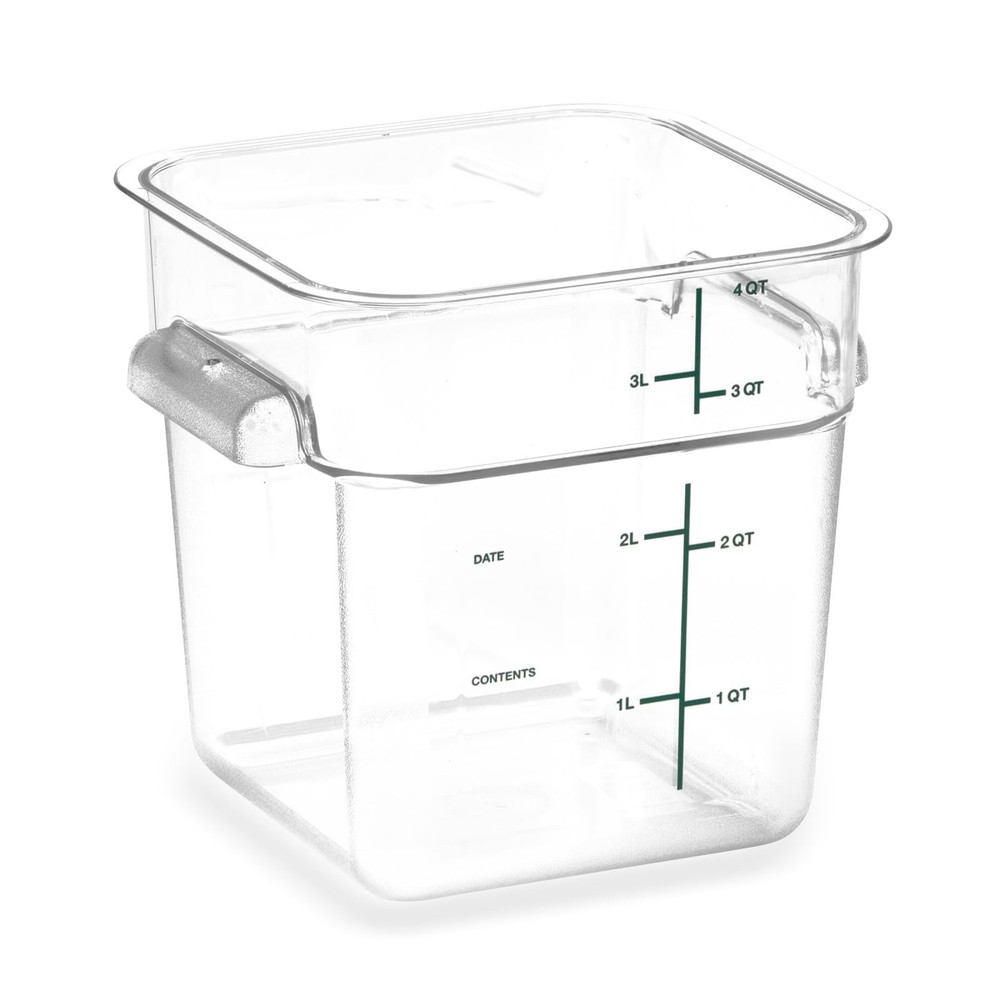 Squares Square Food Storage Container with Stackable Design for Catering, Buf...