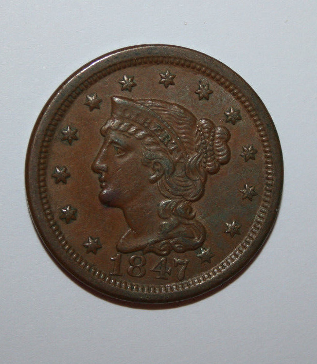 1847  LARGE CENT   K28