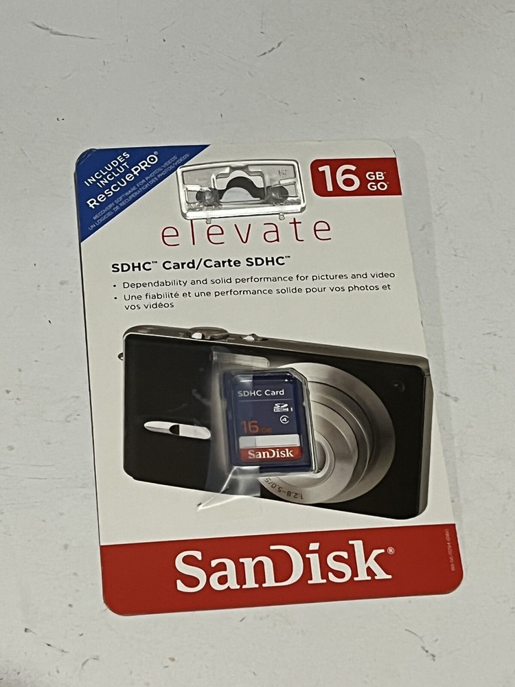 SanDisk 16GB Class 4 SDHC Memory Card - Authentic Genuine New