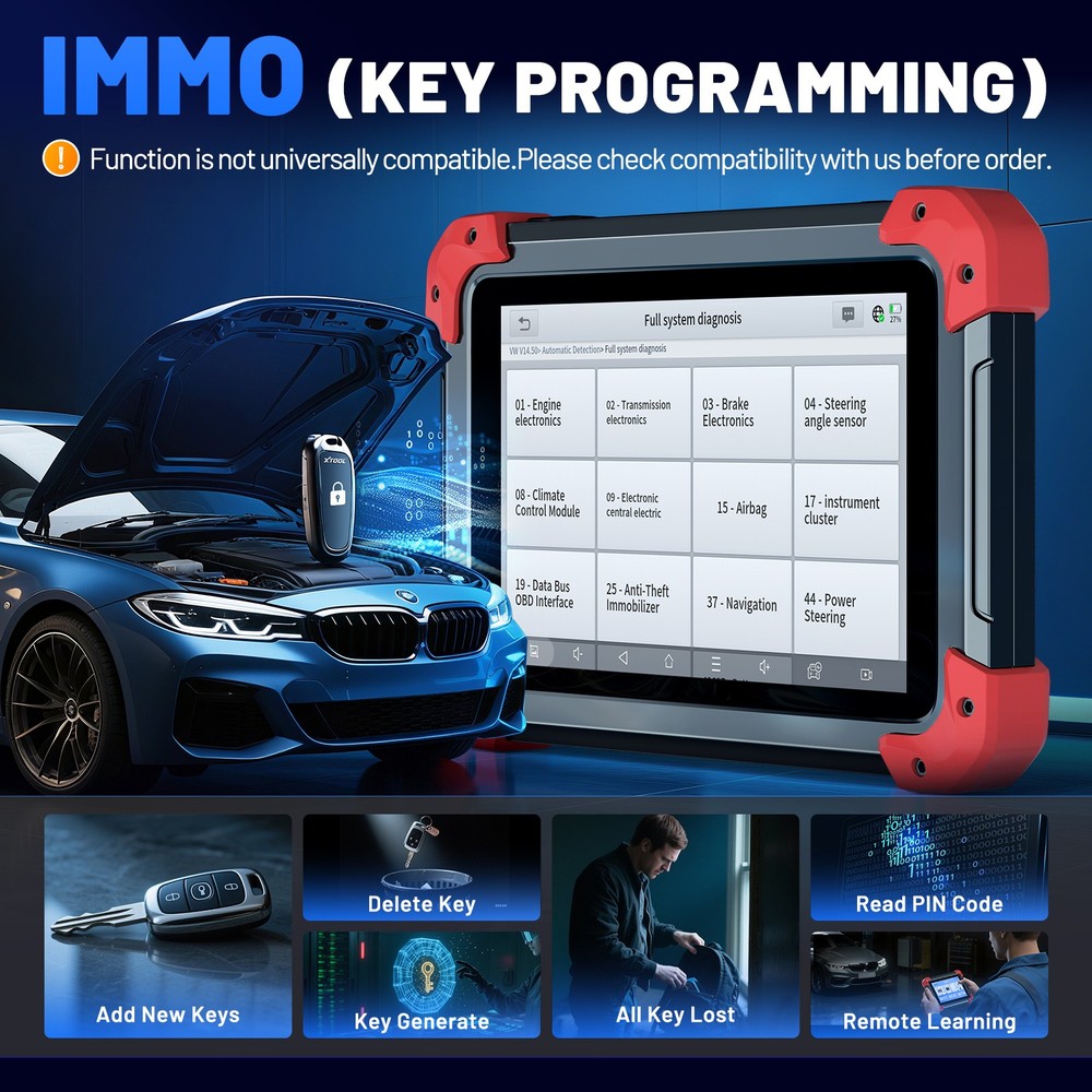 XTOOL D7BT Car Bidirectional Coding Diagnostic Tool OBD2 Scanner Key Programmer