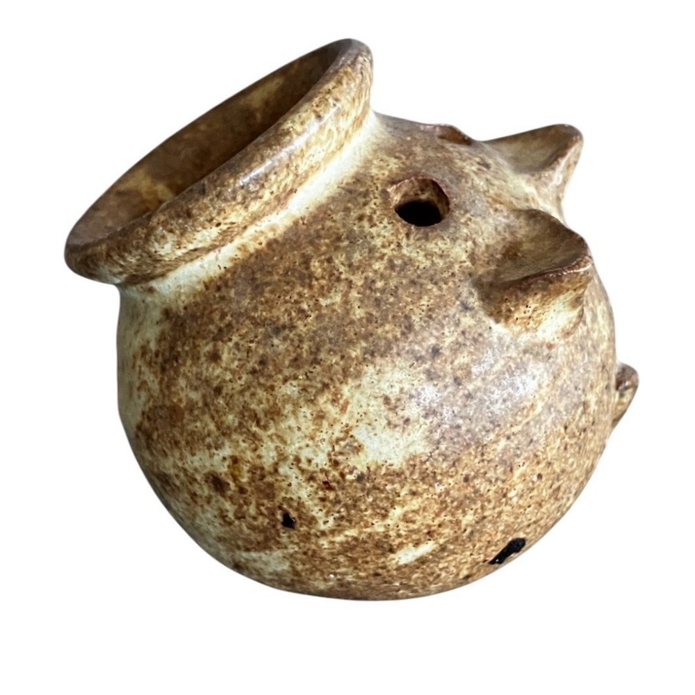 Studio Pottery Signed Salt Cellar Pig