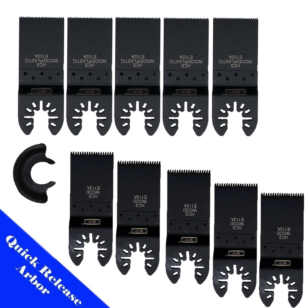 10+1 Blade Oscillating Multi Tool For Dremel Multi-max MM40 MM45 Quick-lock 4.0