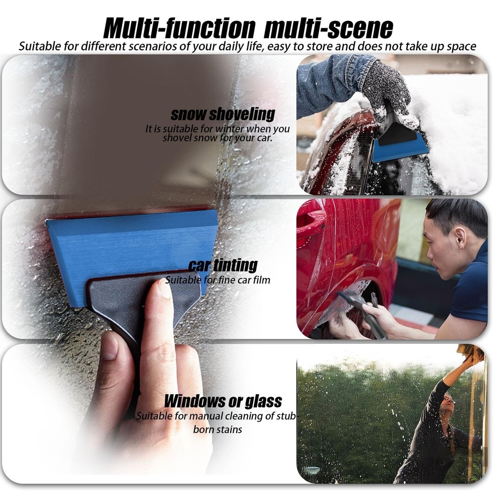 2 PCS Small Squeegee car Window Squeegee Silicone Squeegee for Window Door Ba...