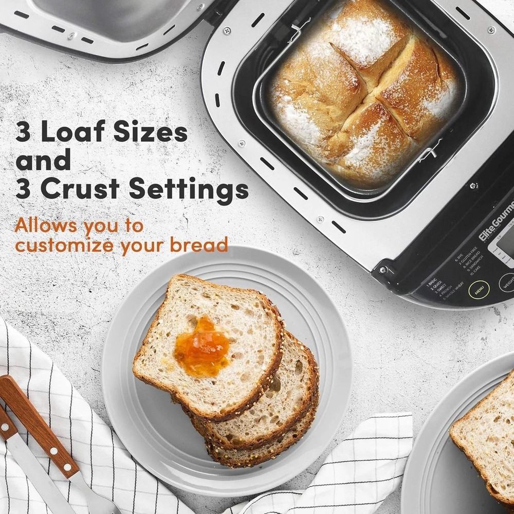 User-Friendly 2 lb Bread Maker with Compact Design & Fresh Bread Every Day