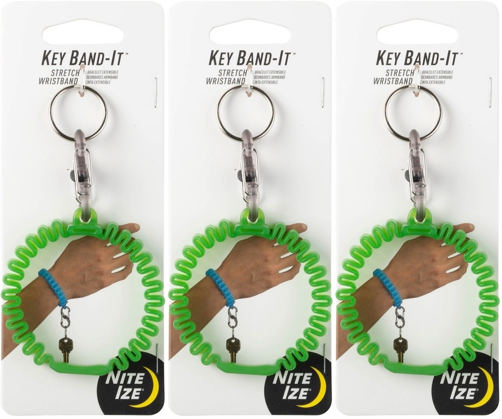 Nite Ize Key Band-It Stretch Wristband - Lime (3-Pack)
