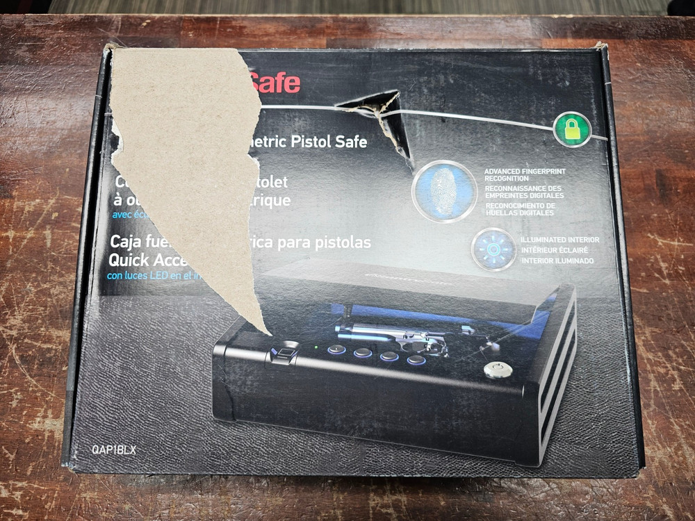 SENTRY SAFE QUICK ACCESS BIOMETRIC PISTOL SAFE QAP1BLX