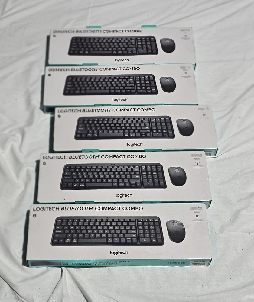 Logitech BLUETOOTH Black Compact Combo Wireless Keyboard & Mouse 920-013507 NEW