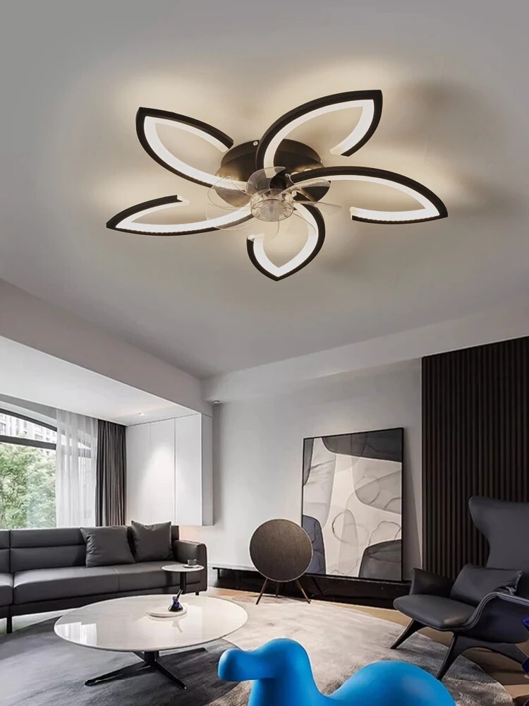 Modern Black LED Ceiling Fan