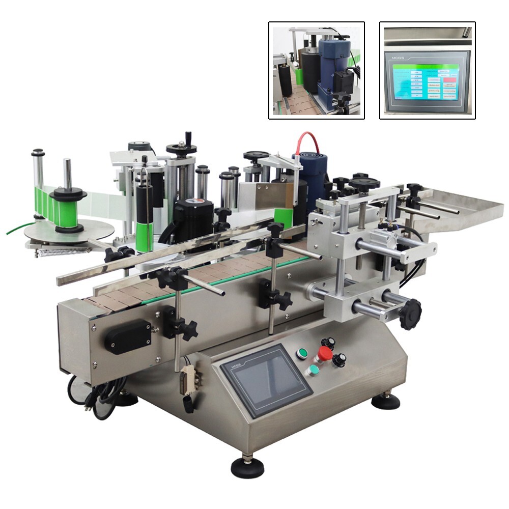 110V Full Auto Round Bottle Label Applicator with Coding Machine 20-30PCS/min