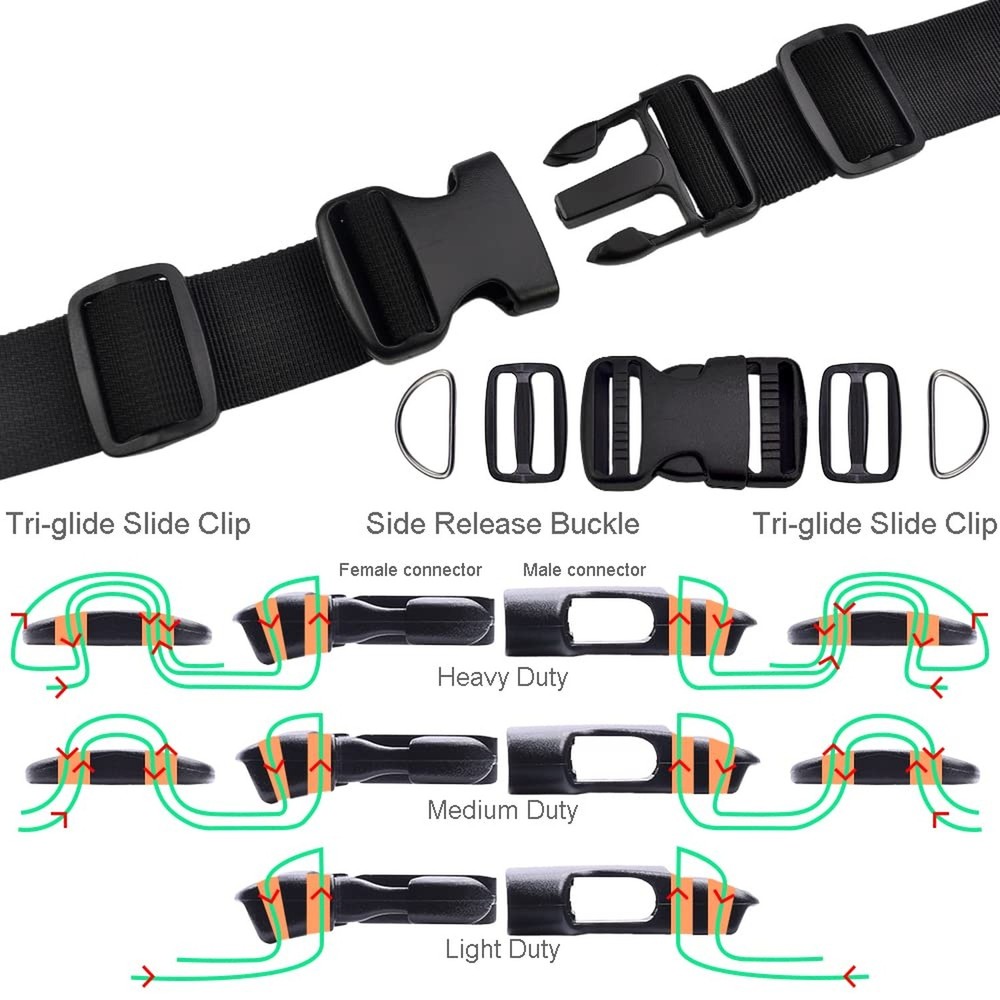 CooBigo quick release buckles 1"sets