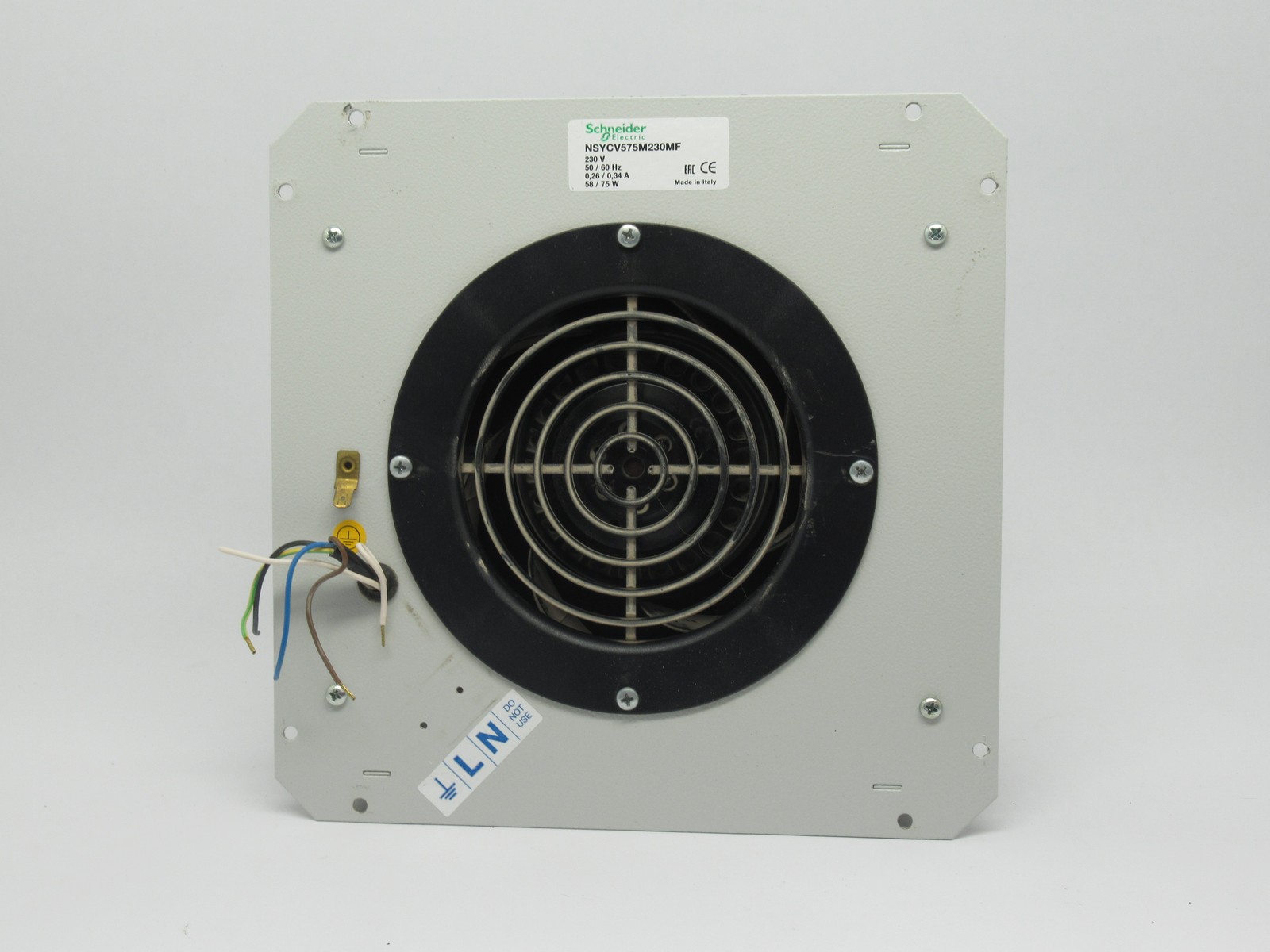Schneider Electric NSYCV575M230MF Climasys Forced Vent Fan NO CONNECTOR USED