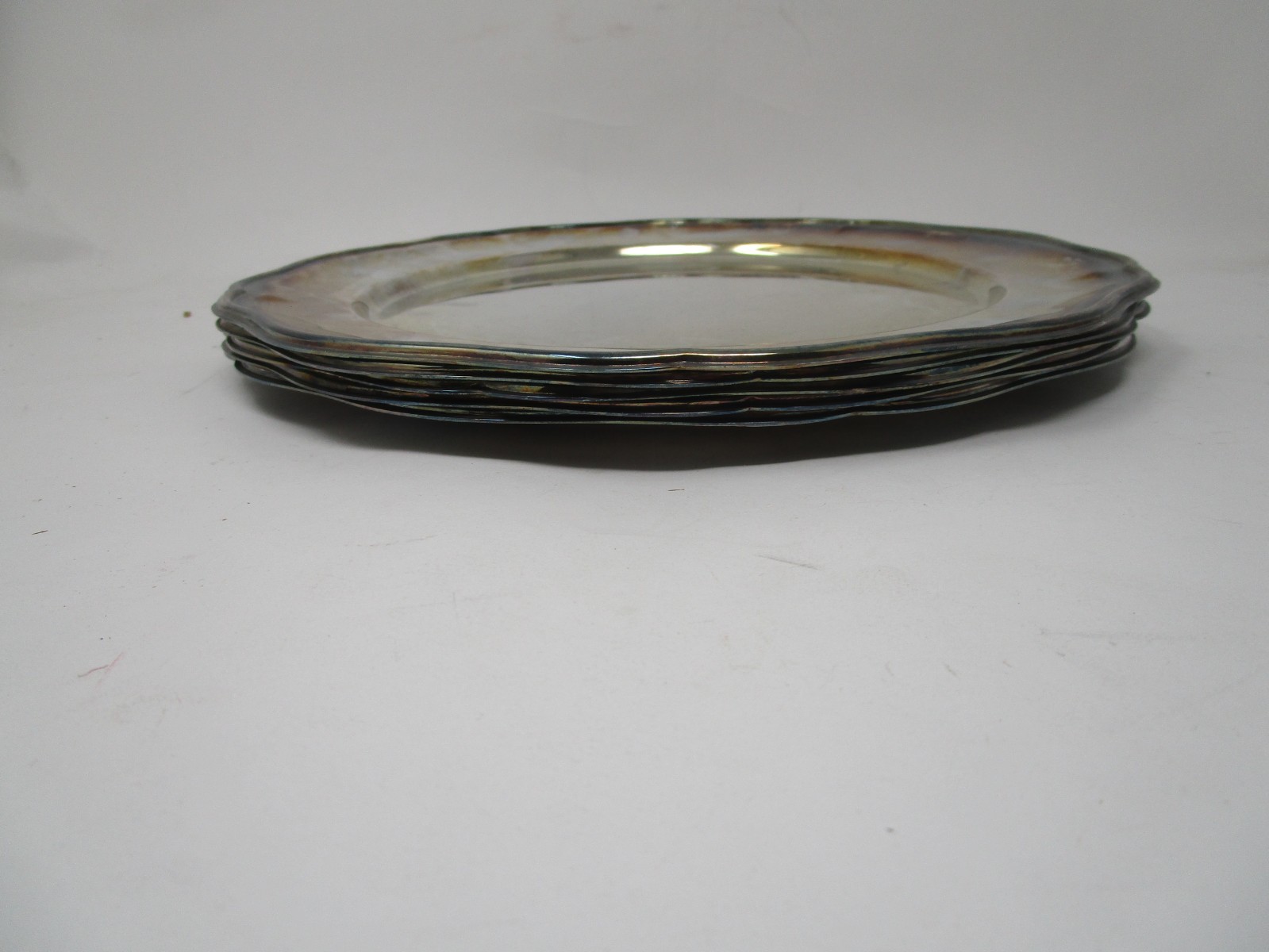 5 TOWLE Silverplate Chargers 11 3/4 inches