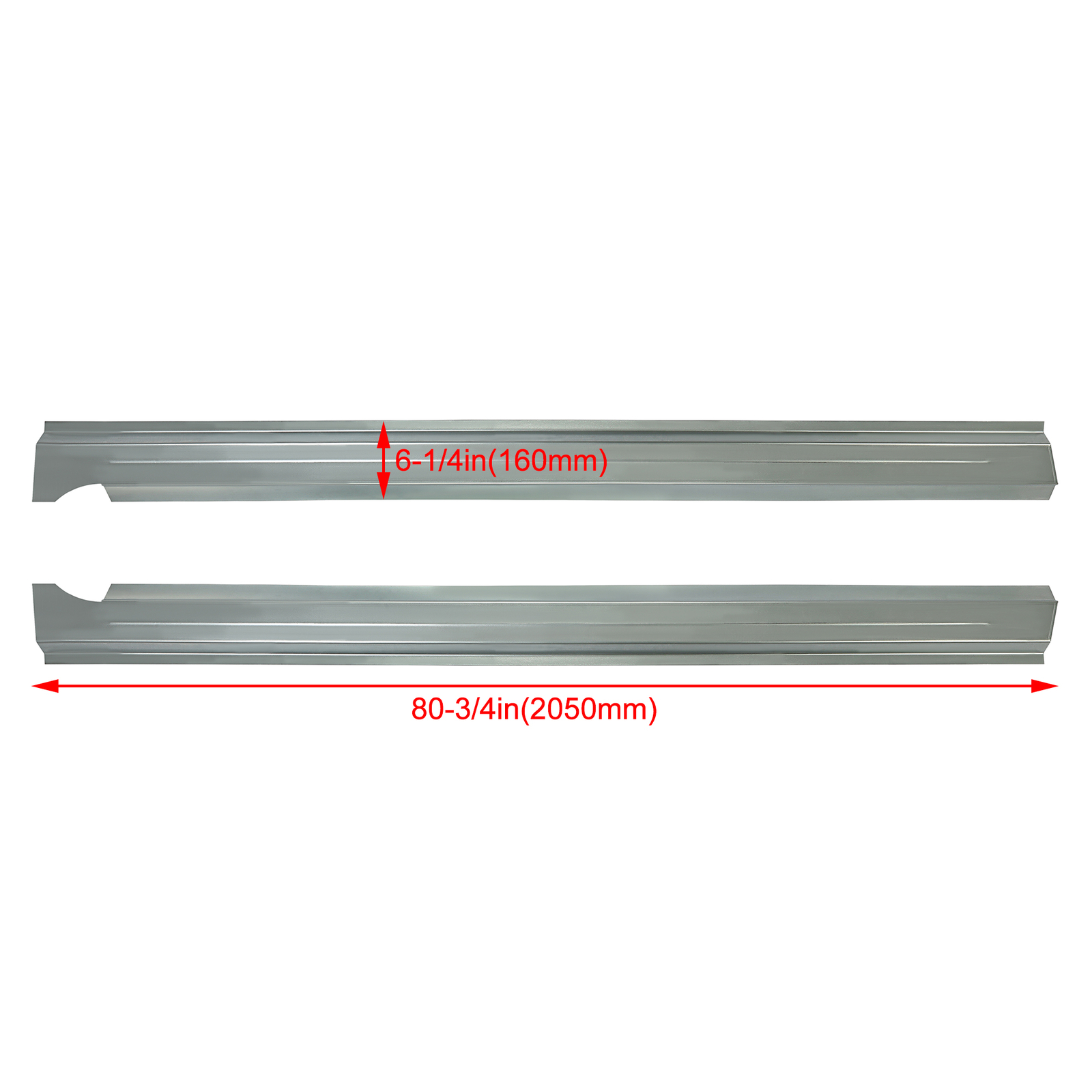 Slip-on Rocker Panels PAIR For 09-18 Dodge Ram 1500 2500 3500 Crew Cab 4DR Truck