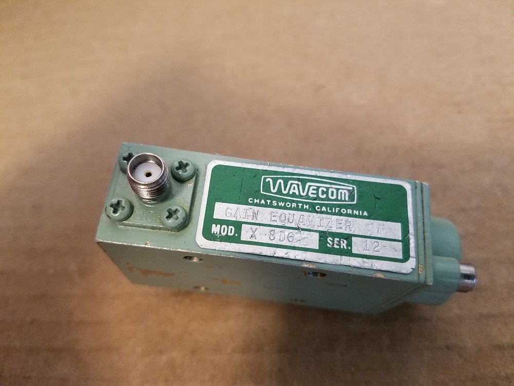 WAVECOM X-806 Gain Equalizer SMA(f) RF Microwave Adjustable Leveling Filter #12