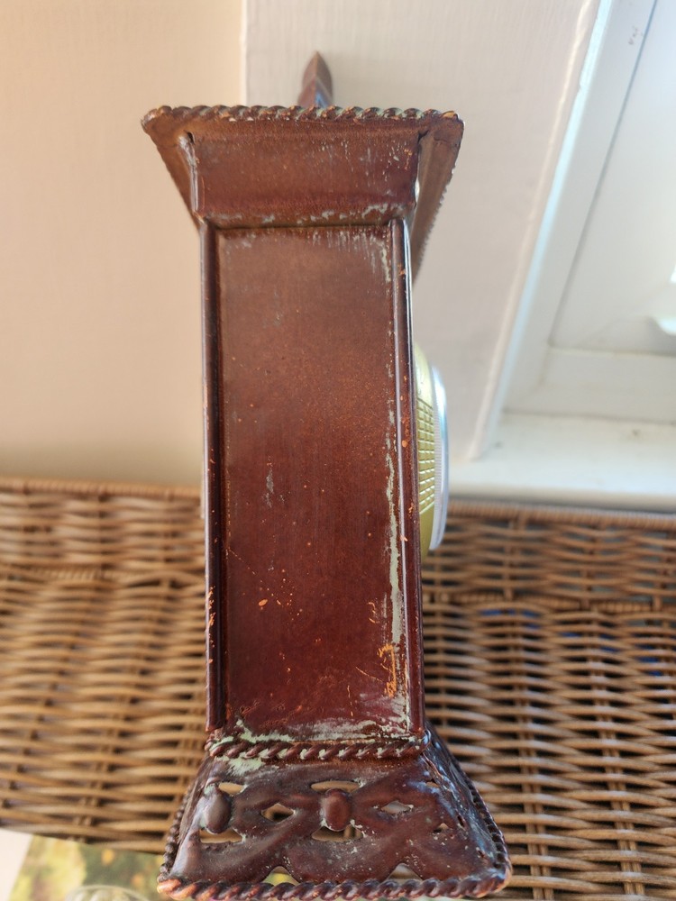 rustic table clock