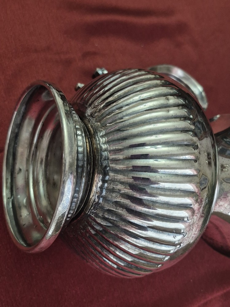 Oneida MCM Silver Plate Water Pitcher With Ice Guard