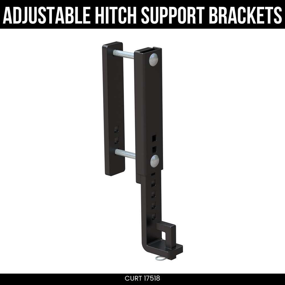 CURT Adjustable Hitch Brackets 8 Inch Frames TruTrack Weight Distribution 17518