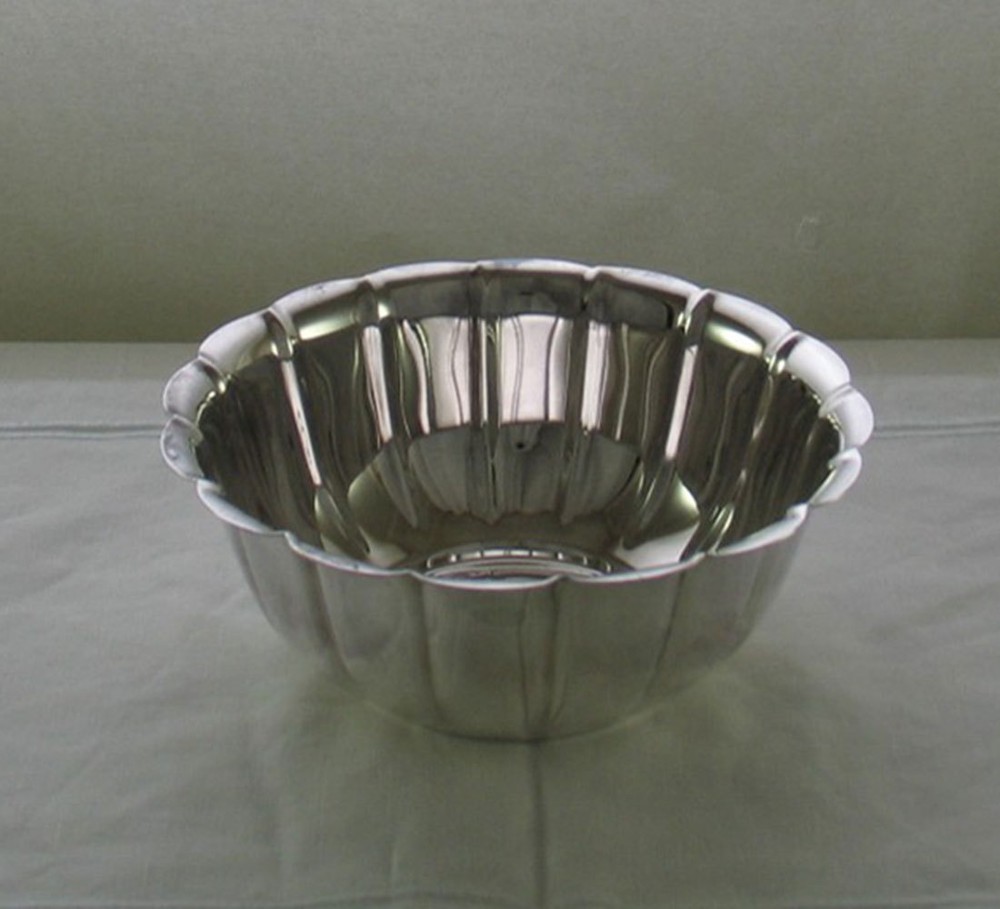 Silver Rose Bowl Fluted