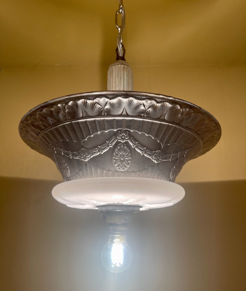 Vintage Lighting 1920s silver Duplexalite with rare feature
