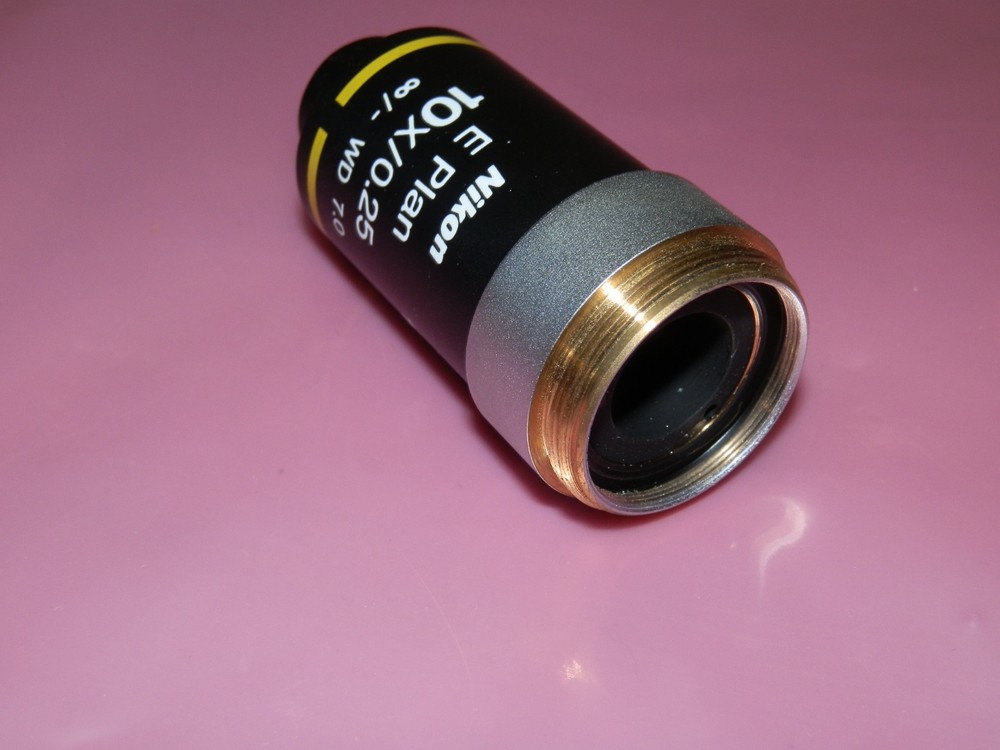Nikon E Plan 10x 0.25 Microscope Objective Lens for E Series Microscopes
