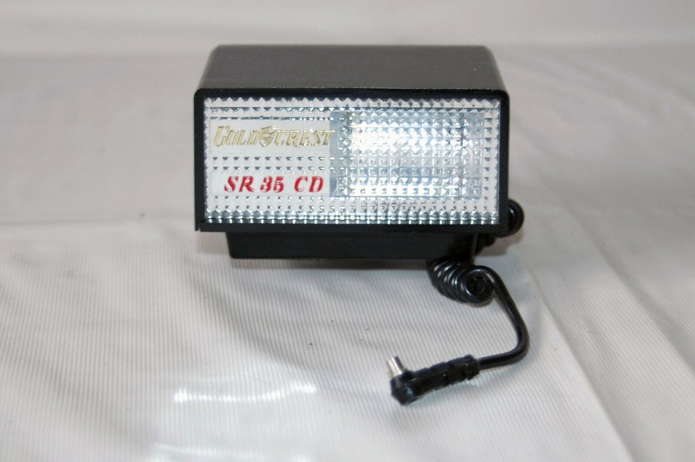 Camera Flash Gold Crest Sr 35 Cd Rechargeable Flash Unit For SLR 35mm Camera