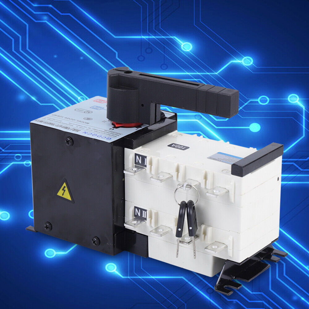 100A 4P Dual Power Automatic Transfer Switch Changeover Isolation Generator