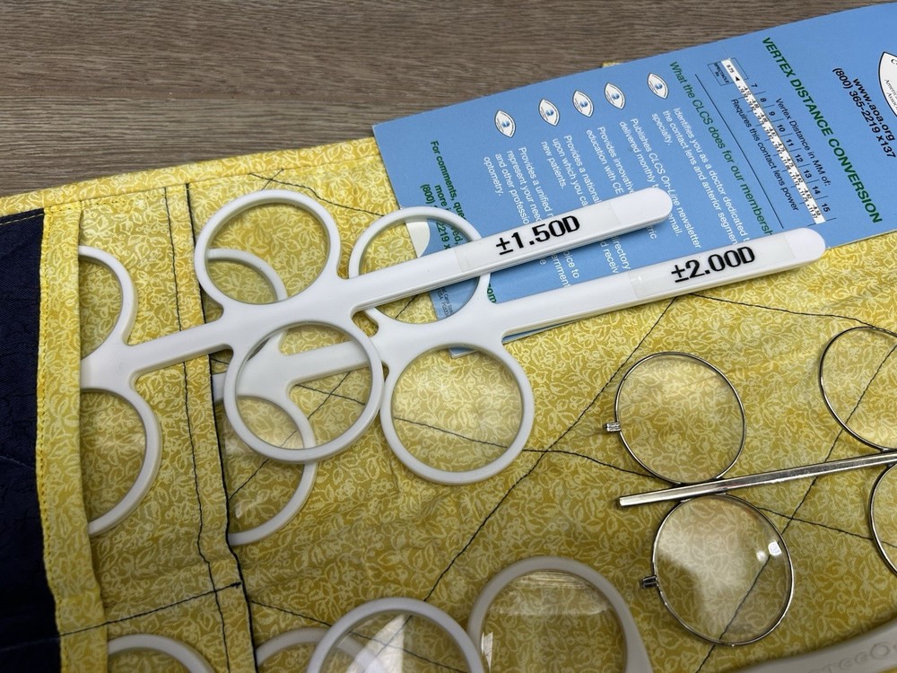 Vertex Distance Conversion Chart and Trial Lenses Lens Set