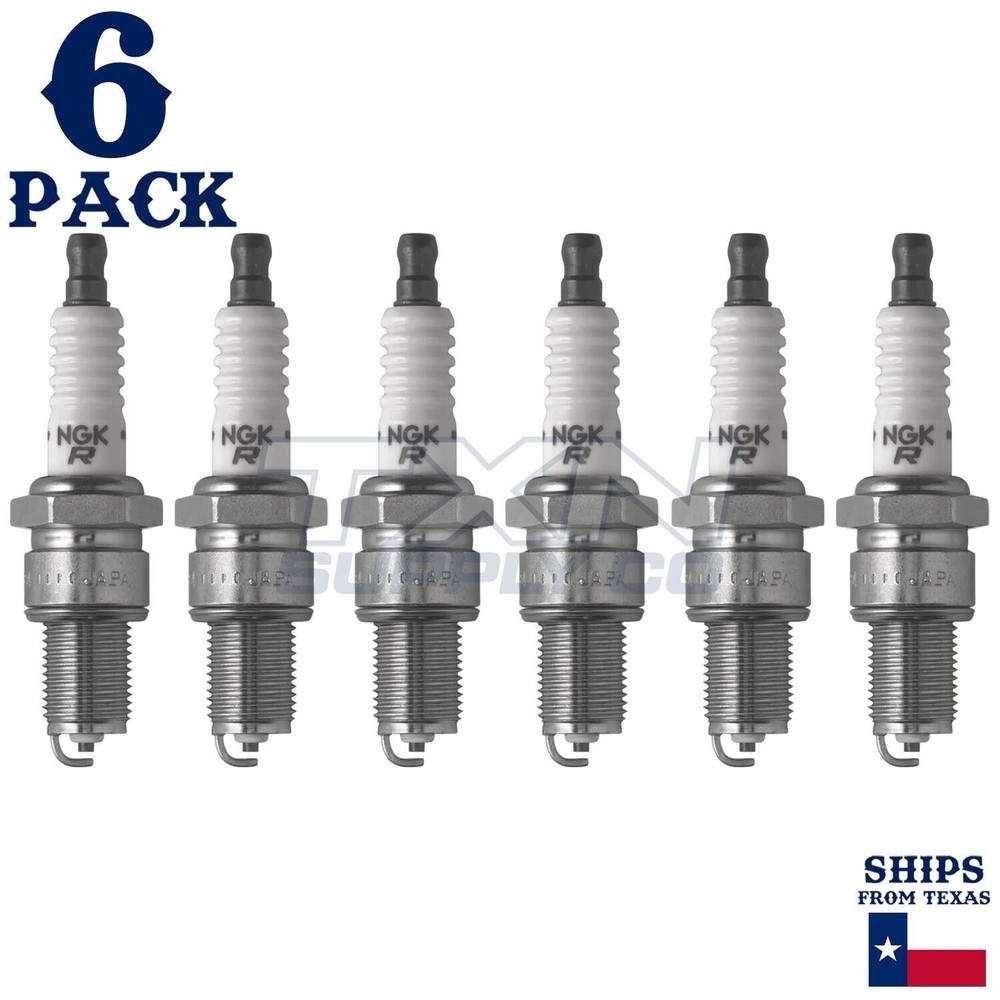 6 Pack NGK 4008 Spark Plugs BPR6ES SOLID