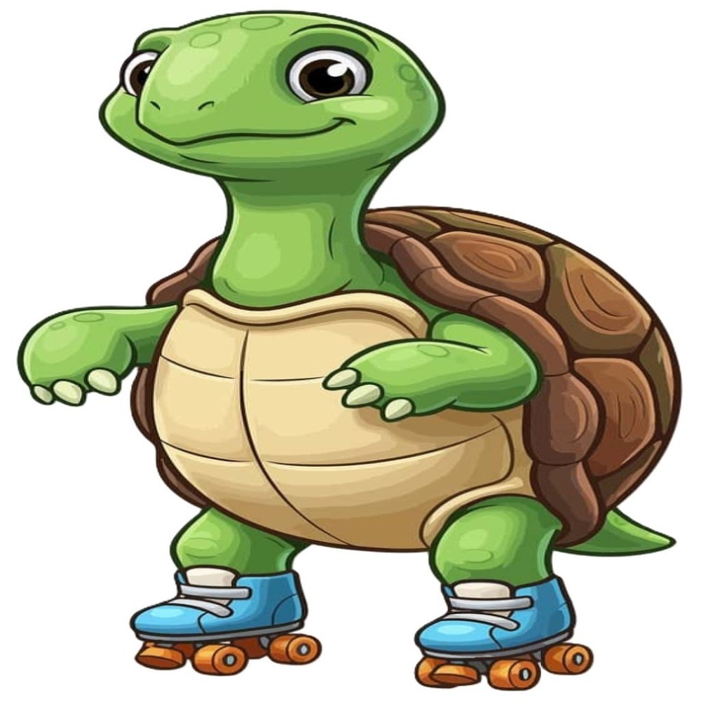 30 Custom Roller Skate Turtle Personalized Address Labels