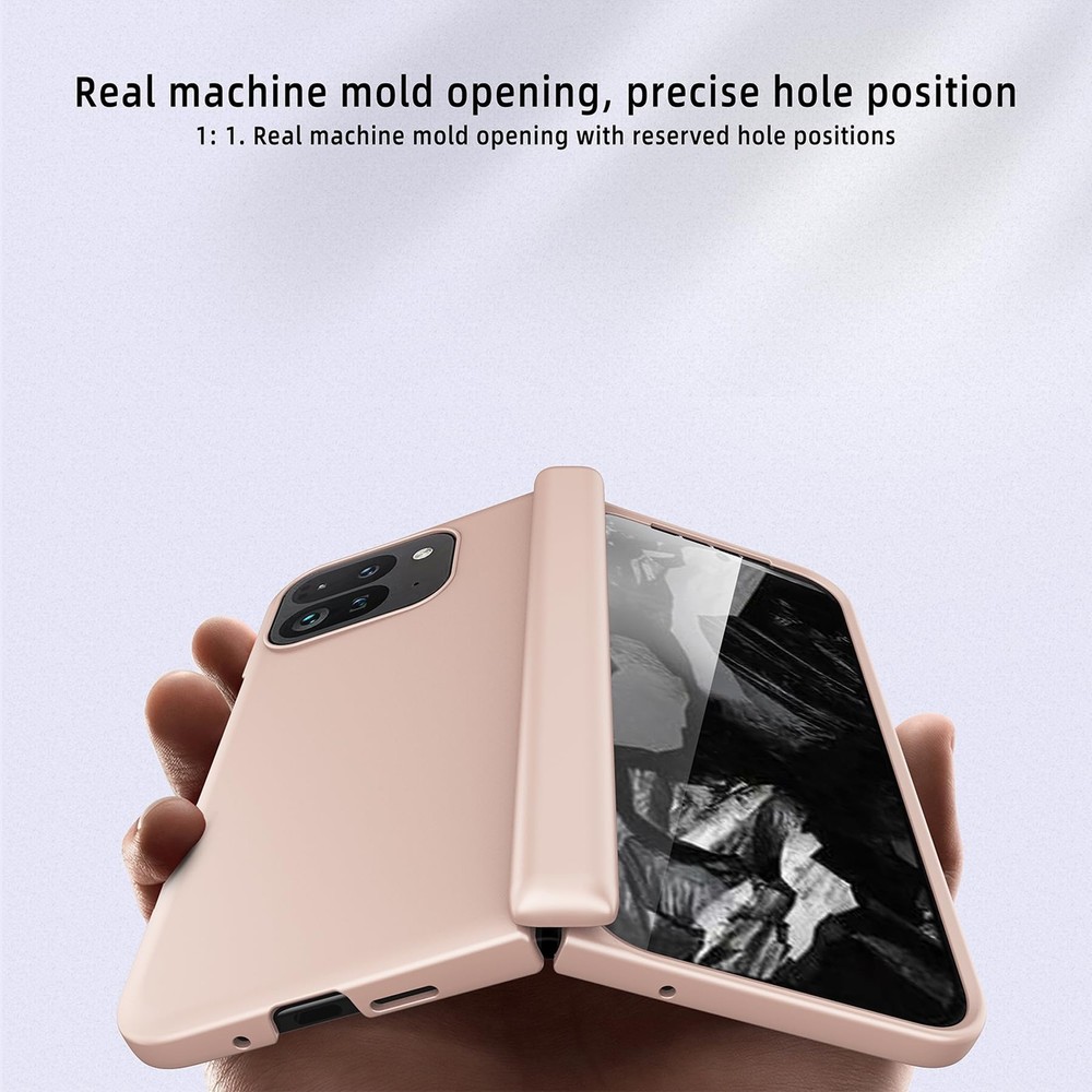Woluki Pixel 9 Pro Fold Case Spring Hinge Built-in Screen Protector Hard PC