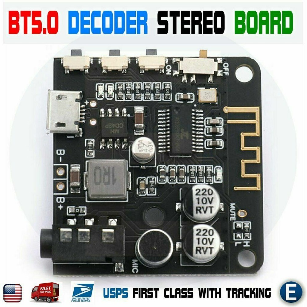 Bluetooth 5.0 MP3 Decoder Board Audio Pro Receiver MP3 Lossless Player Wireless