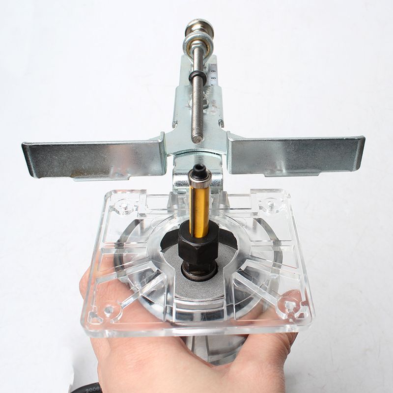 Router Edge Guide Fine-Tuning linear Guide Ruler For Fixed Base Trimming Machine