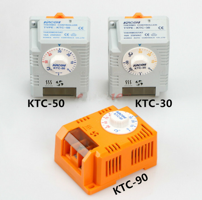 Mechanical cabinet temperature controller -30°C~+90°C with LED light